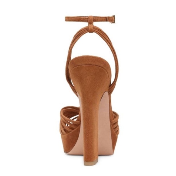 VERONICA BEARD Fletcher Block Heel Suede Platform Sandals - Picture 3 of 4